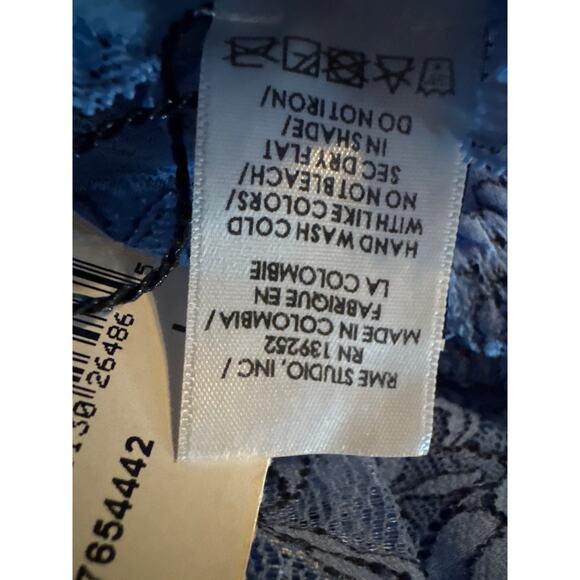 Brand New Mucci Women's Size Large Fiore AZ Blue Lace Shorts Sleepwear - Picture 6 of 6